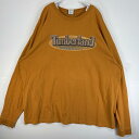 古着 90's~00's/90年代~00年代 ティンバーランド Timberland 長袖Tシャツ 3Dプリント 大きいサイズ クルーネック XXXL イエロー系 メンズ 【中古】