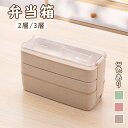 シンプルなお弁当箱 弁当箱 2層 3層 大容量 大きいお弁当箱 750ml 900ml 軽量 ランチボックス 四角 保存容器 漏れない カトラリー付き 学生 高...