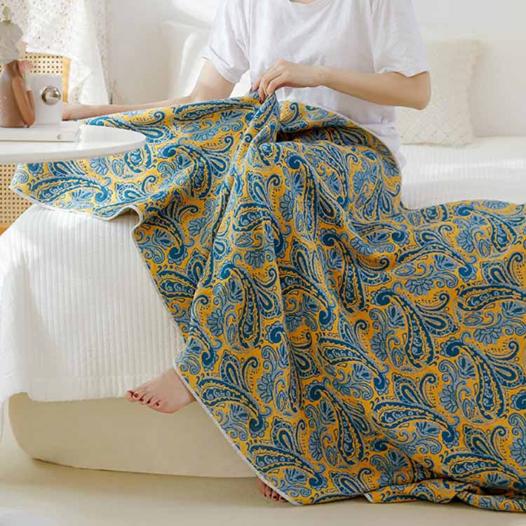 ビーチ 北欧 ビーチタオル ブランケット バスタオル 総柄 ジャガード おしゃれ 90*180cm ひざ掛け 綿 タオルケット アウトドア お昼寝 冷房対策 タオルブランケット タオル 大判 バスタオル キャンプ ガーゼ プール 防寒 大判 コットン ギフト プレゼント