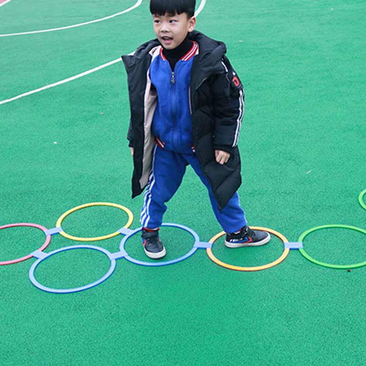 ケンケンパリング キッズ 知育玩具 カラフルリング ケンケンパ リング パステル 10本セット 子供用 室内遊び 外遊び 運動 おもちゃ スポーツ 玩具 フラットフープ 幼稚園 保育園 外直径36cm 送料無料