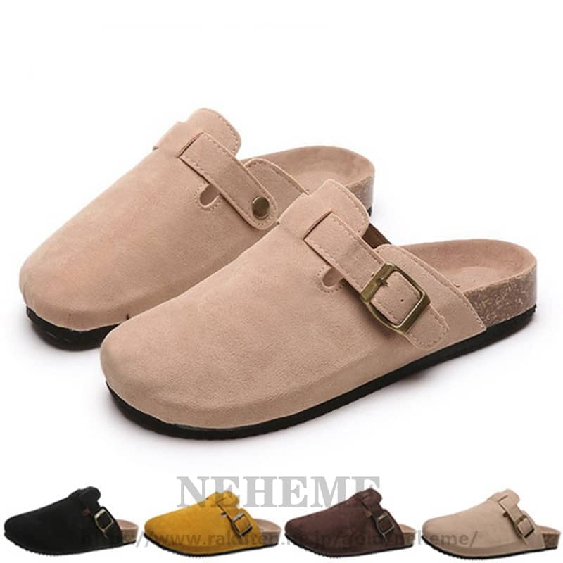 サンダル メンズ レディース スエード サボ 靴 上品 スウェード カジュアル シンプル 歩きやすい スポ..