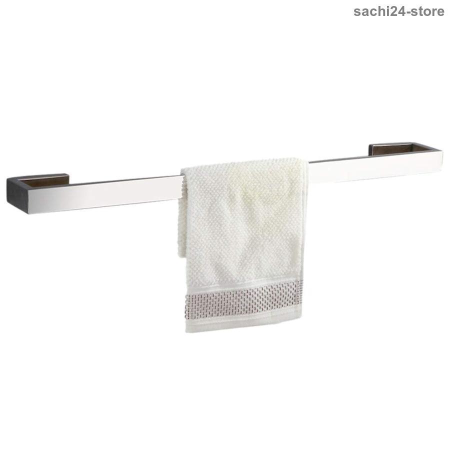 タオルバー 304ステンレス製 60cm 壁掛け ネジ取付 鏡面処理 バスルームアクセサリー タオルホルダー ..