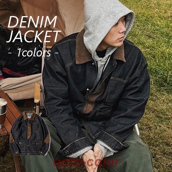 デニムジャケット メンズ 黒 30代 40代 Gジャン ジャンバー ライトアウター カジュアル 通勤 大きいサイズ 作業着 バイク用 おしゃれ