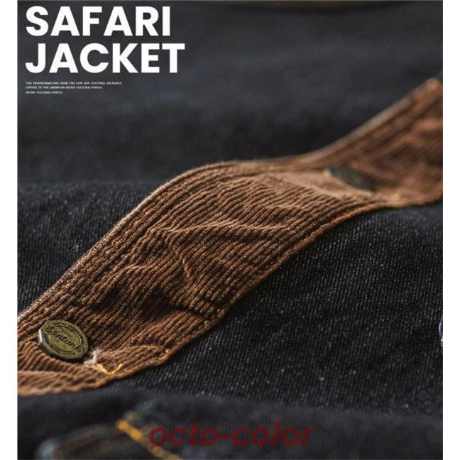 デニムジャケット メンズ 黒 30代 40代 Gジャン ジャンバー ライトアウター カジュアル 通勤 大きいサイズ 作業着 バイク用 おしゃれ