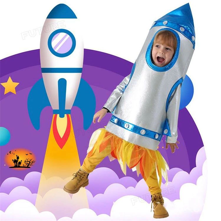 仮装 おもしろ ハロウィン 衣装 子供 ロケットコスプレ衣装 着ぐるみ 女の子 男の子 ロケットコスチューム 可愛い キッズ 小学生 ハロウィーン衣装 かわいい イベント用品 幼稚園 発表会 パーティー 誕生日 クリスマス 記念撮影 プレゼント ギフト cosplay S M L XL