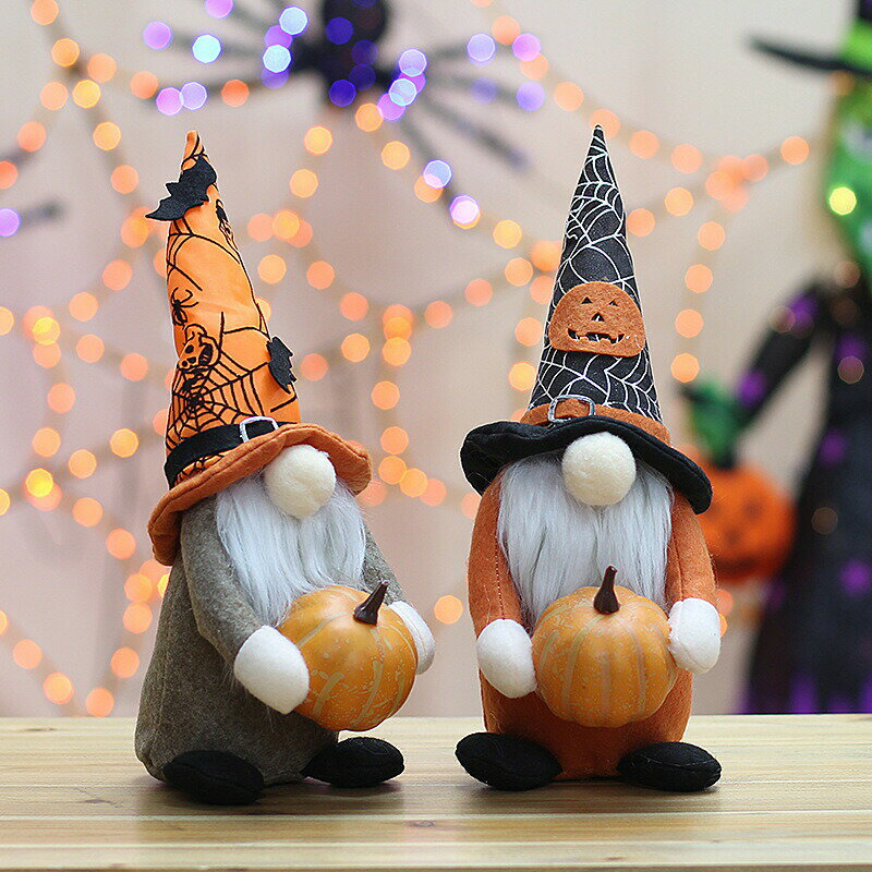 ハロウィングッズ 人形 雰囲気 怖い 雑貨 おもちゃ ぬいぐるみ ミニドール 精霊 ノーム 妖精 北欧 手作..