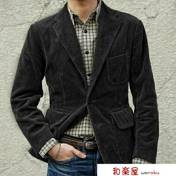 ファッション 冬 秋 春 細身 おしゃれ メンズ ジャケット ビジネス 裏地付き 男性 ブレザー 3つボタン メンズ ジャケット