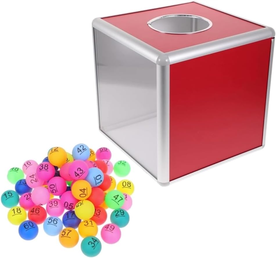 くじ引き 景品 抽選箱セット ビンゴ 1-75番 カラーピンポン イベント パーティー 忘年会 新年会