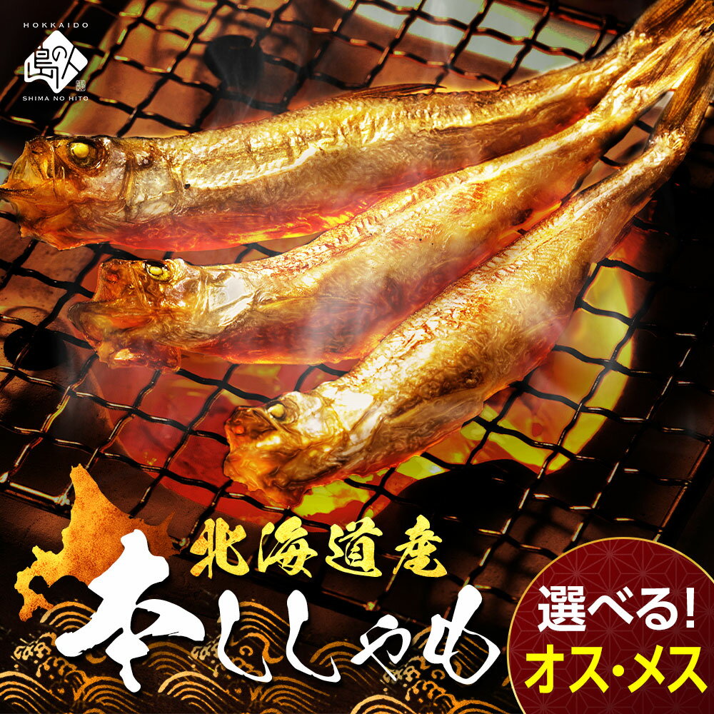【肉厚・濃厚】北海道産 本ししゃも オス・メス食べ比べ【送料無料】お取り寄せグルメ 北海道 プレゼント グルメ 海鮮 鮮魚 高級（楽天・島の人）