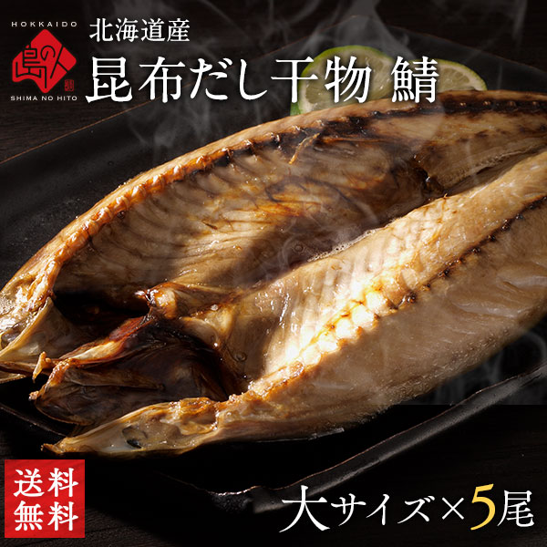 サバ 北海道標津産 鯖(サバ) 大サイズ 5尾【送料無料】...