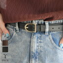 ゴールドカンシンプルレザーベルト(ro-be-2504) 2025年秋新作 レディース シンプル カジュアル きれいめ フォーマル オフィス 牛床革 ゴールドバックル 秋 夏 reca レカ ネコポス発送10 a