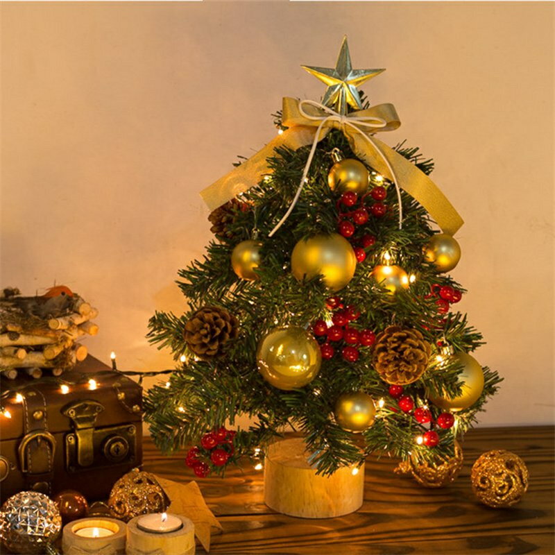 樂天商城 - クリスマスツリー 卓上 45cm ミニツリー LEDイルミネーション 北欧 小型 クリスマス飾り 常時点灯/点滅ライト クリスマス オーナメント おしゃれ キラキラ 雰囲気満々 暖かい 簡単な組立品 飾り 部屋 商店 おもちゃ プレゼント