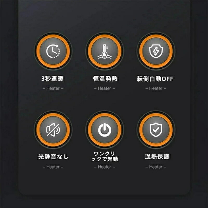 ヒーター 小型 セラミックファンヒーター 足元 暖房 省エネ 速暖 380W ファンヒー...