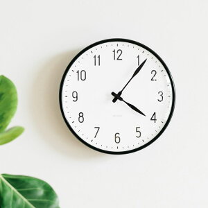 掛け時計 アルネ ヤコブセン STATION WALL CLOCK 21cm 北欧 時計 おしゃれ 送料無料 あす楽対応