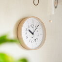 掛け時計 RIKI CLOCK 細字タイプ Lサイズ 電波時計 北欧 ナチュラル シンプル 木製 楽ギフ_包装 あす着対応
