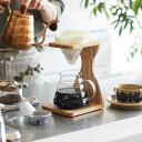 HARIO V60 オリーブウッドスタンドセット 4カップ コーヒー スタンド フィルター ドリッパー サーバー ハリオ 楽ギフ_包装 あす着対応