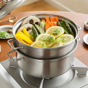 ステンレス スチーマー 工房アイザワ 直径20cm 鍋 2L ステンレス 蒸し器 蒸し料理 調理器具 キッチン雑貨 キッチン用品 日本製 グレー あす着対応