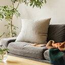 クッションカバー 60×60 シリコンフィルクッション カバーセット Heavy canvas linen リネン 無地 あす着対応