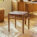 ダイニングスツール WICKER/BR ブラウン スツール チェア 椅子 ダイニング ラタン チーク 無垢 ナチュラル 北欧 シンプル 送料無料 あす着対応