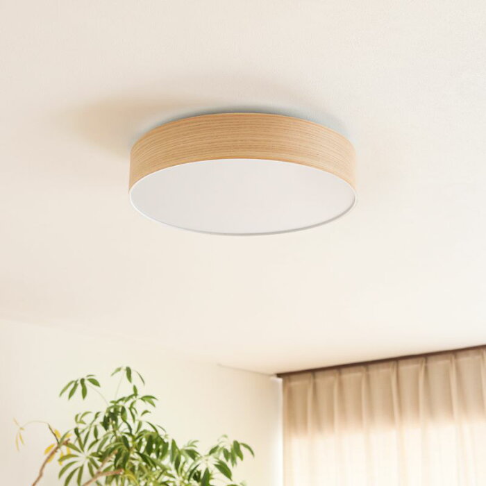 シーリングライト 天井照明 Olika WOOD LED CEILING LIGHT 調光 調色 木製 リモコン付き 送料無料 あす楽対応