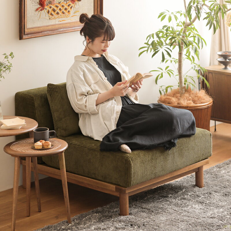 1人掛けソファー culum unit sofa クルム ブラウンフレーム 北欧 ワイド ファブリック ウレタン おしゃれ 送料無料