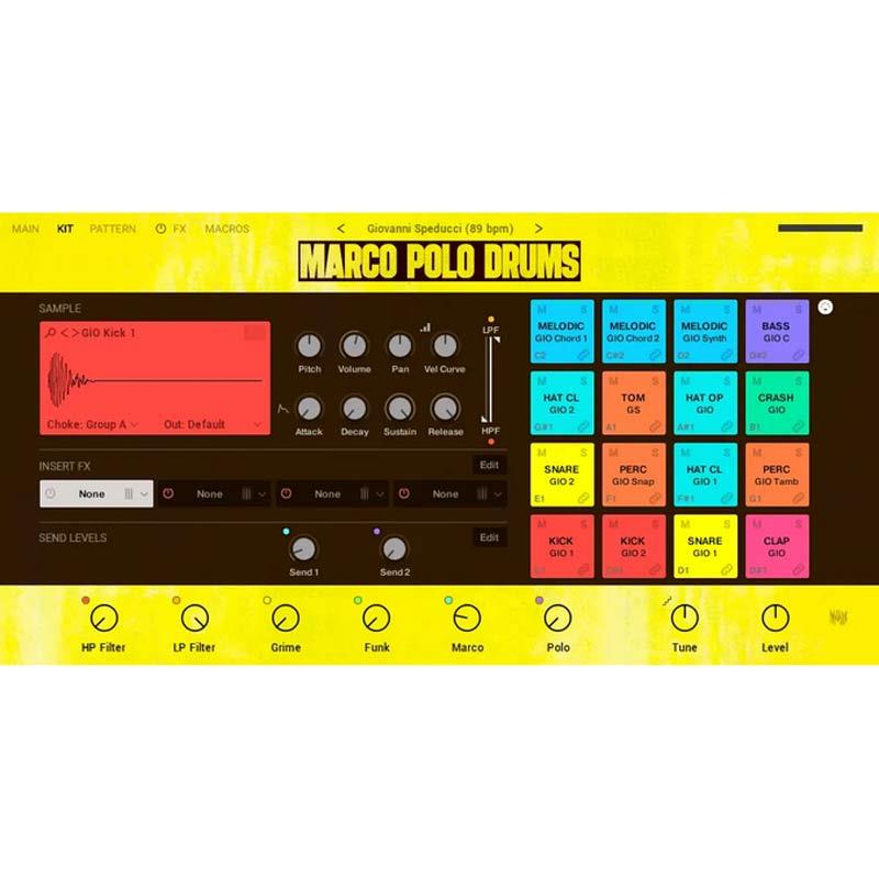 Native Instruments Marco Polo Drums (ブームバップビート)(ヒップホップ)(オンライン納品)(2時間以内に納品) ソフトウェア音源