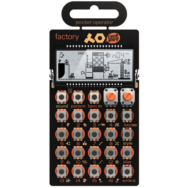 あす楽 PO-16 factory Pocket Operator Teenage Engineering シンセサイザー・電子楽器 リズムマシン・サンプラー