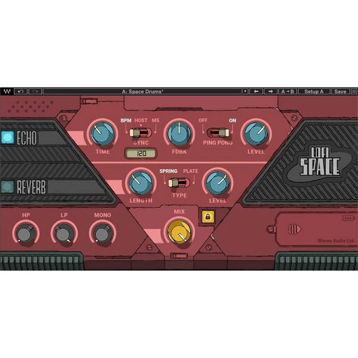 WAVES Lofi Space (オンライン納品)(2時間以内に納品) プラグインソフト WAVES Lofi Space (オンライン納品)(2時間以内に納品) プラグインソフト
