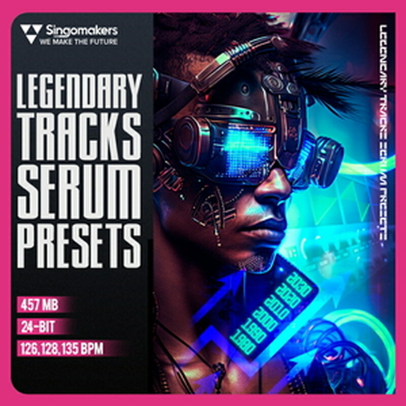 SINGOMAKERS LEGENDARY TRACKS SERUM PRESETS(オンライン納品)(2時間以内に納品) プラグインソフト