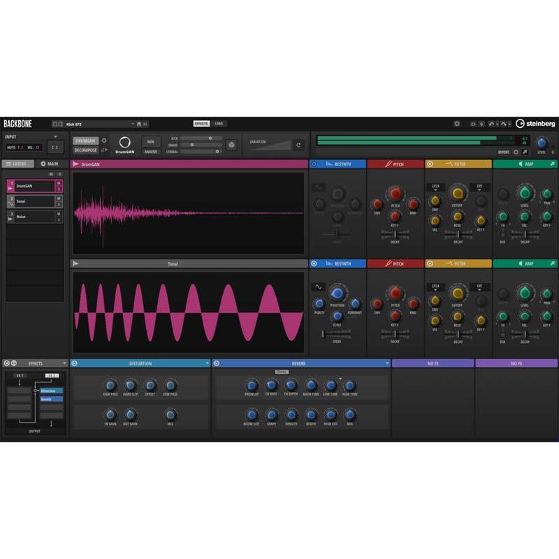 Steinberg Backbone (スタインバーグ)(バックボーン)(ドラム音源)(オンライン納品)(2時間以内に納品) ソフトウェア音源