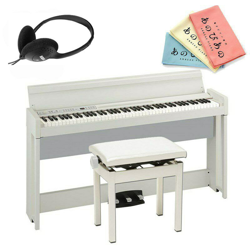 C1 Air WH(純正ピアノイス(PC-300WH)セット・お手入れクロス付)(ヘッドホン付属)(沖縄・離島別途見積り、代引不可) KORG 電子ピアノ・その他鍵盤楽器 電子ピアノ