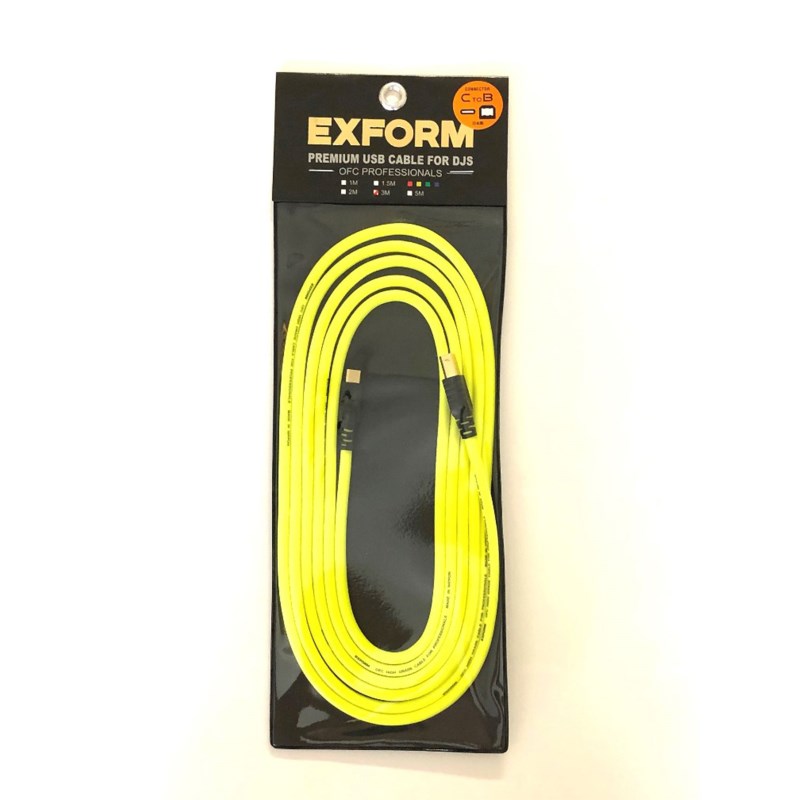 PREMIUM USB CABLE for DJs 3.0m 【DJUSB-3M-CtoB】 EXFORM DJ機器 DJアクセサリー