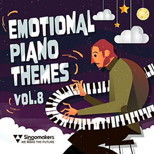 SINGOMAKERS EMOTIONAL PIANO THEMES VOL. 8(オンライン納品)(2時間以内に納品) プラグインソフト SINGOMAKERS EMOTIONAL PIANO THEMES VOL. 8(オンライン納品)(2時間以内に納品) プラグインソフト