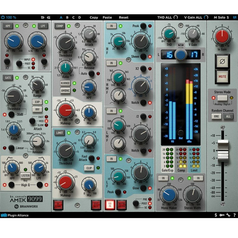 Brainworx bx_console AMEK 9099(オンライン納品)(代引不可) Plugin Alliance DTM プラグインソフト