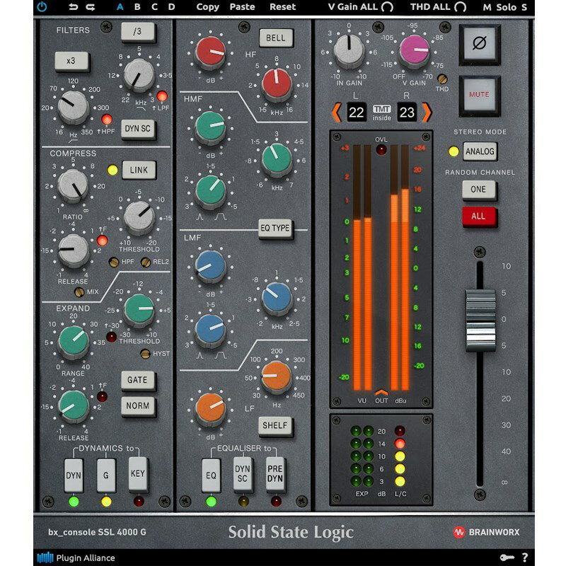 Plugin Alliance Brainworx bx_console SSL 4000 G (プラグインアライアンス)(オンライン納品)(2時間以内に納品) プラグインソフト