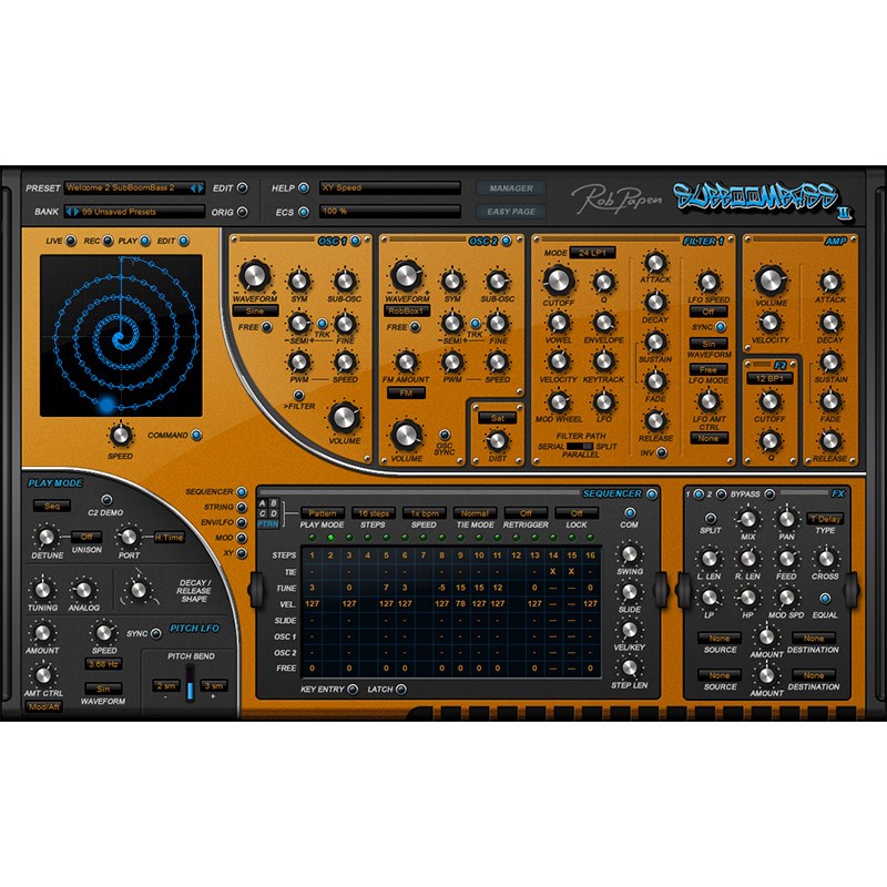 SubBoomBass 2(オンライン納品)(代引不可) Rob Papen DTM ソフトウェア音源
