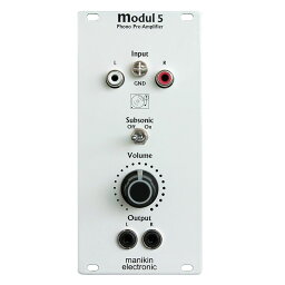 Modul 5 Phono Pre-Amplifier & Subsonic-Filter【お取り寄せ商品】 Manikin Electronic シンセサイザー・電子楽器 シンセサイザー