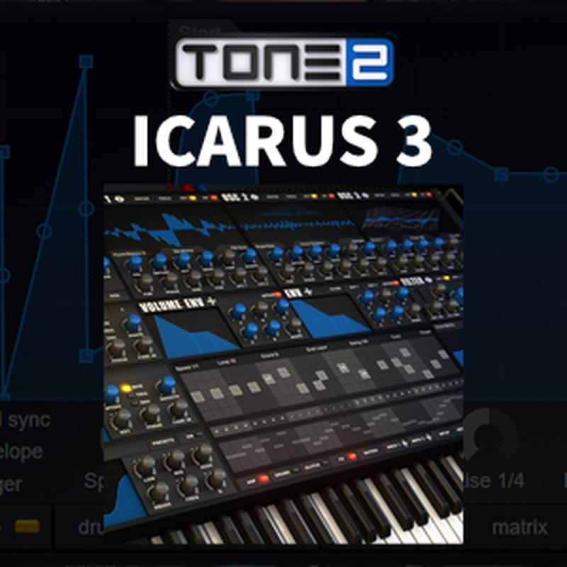 TONE2 ICARUS 3 (イカロス3)(シンセサイザー音源)(オンライン納品)(2時間以内に納品) ソフトウェア音源