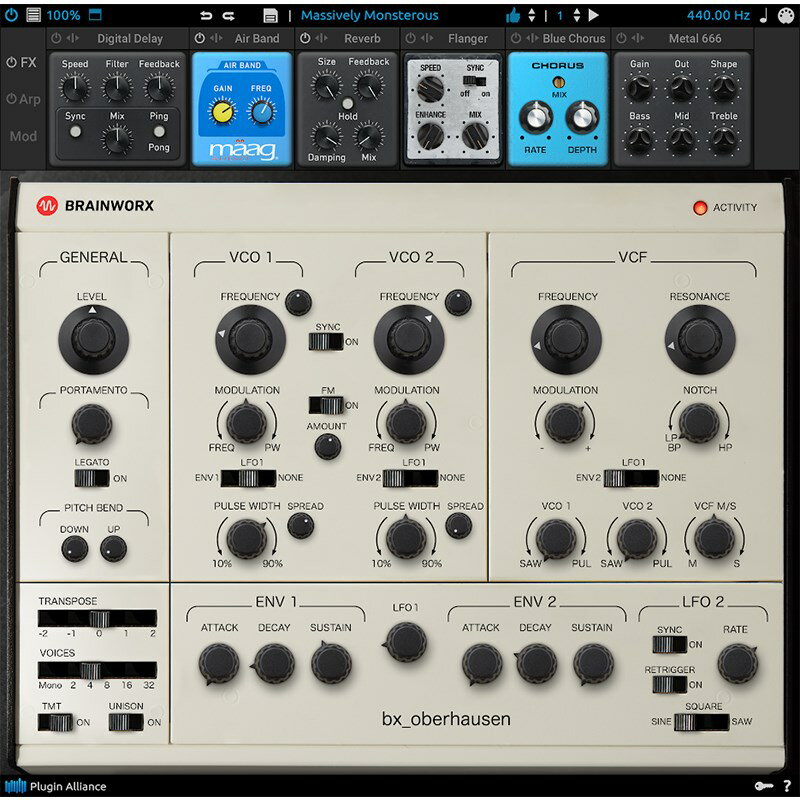 Brainworx bx_oberhausen(オンライン納品)(代引不可) Plugin Alliance DTM ソフトウェア音源