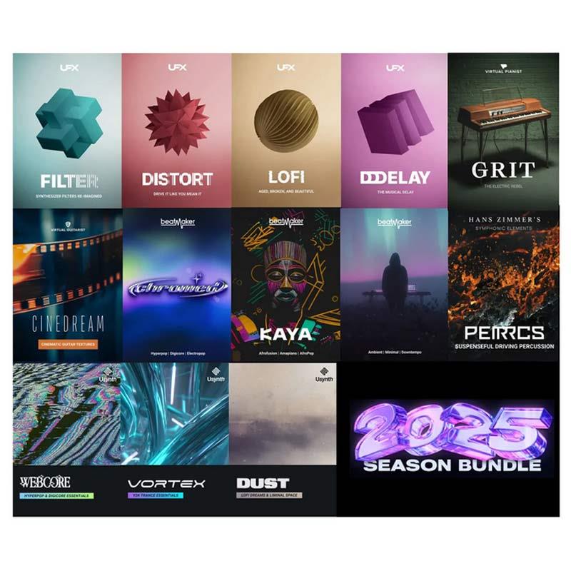 UJAM 2025 Season Bundle (ユージャム)(プラグインバンドル)(期間限定)(オンライン納品)(2時間以内に納品) プラグインソフト