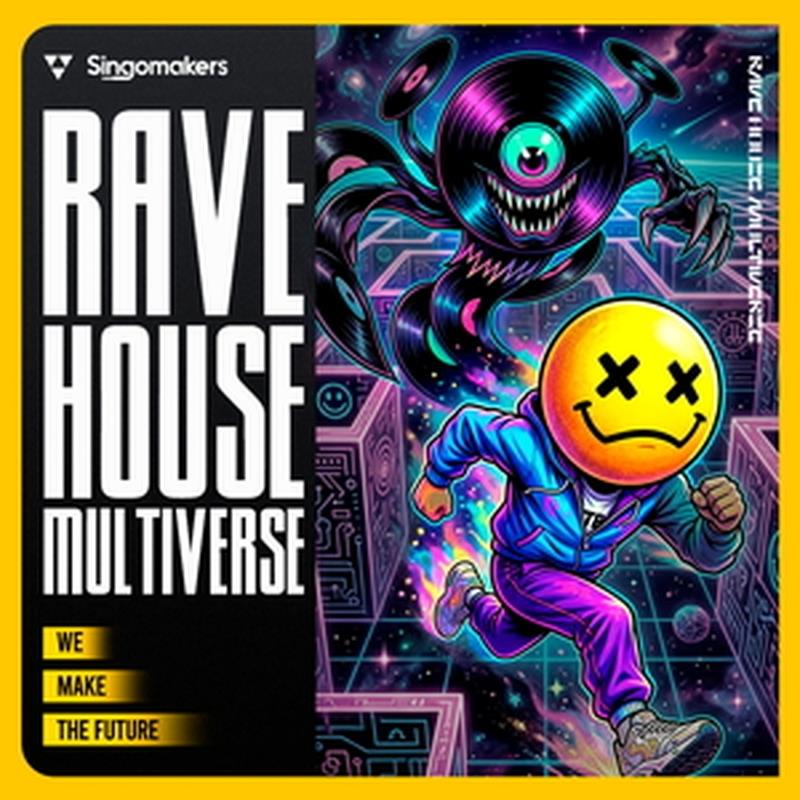 SINGOMAKERS Rave House Multiverse (ハウスサウンド)(90年代レイヴ)(クラブサウンド)(サンプルパック)(オンライン納品)(2時間以内に納品) プラグインソフト