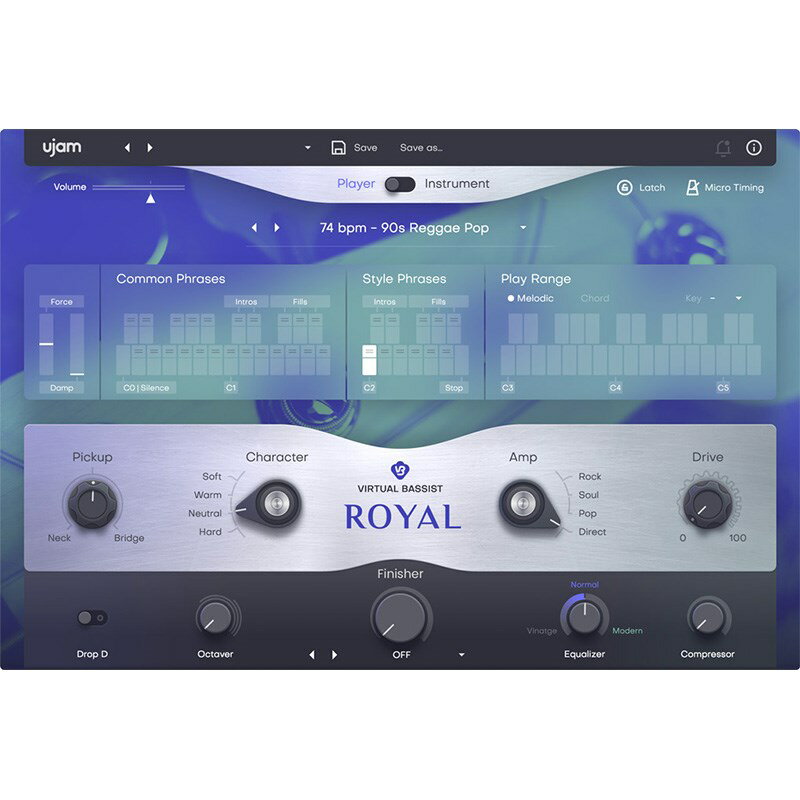 Virtual Bassist ROYAL 2(IC[i)(s) UJAM DTM \tgEFA