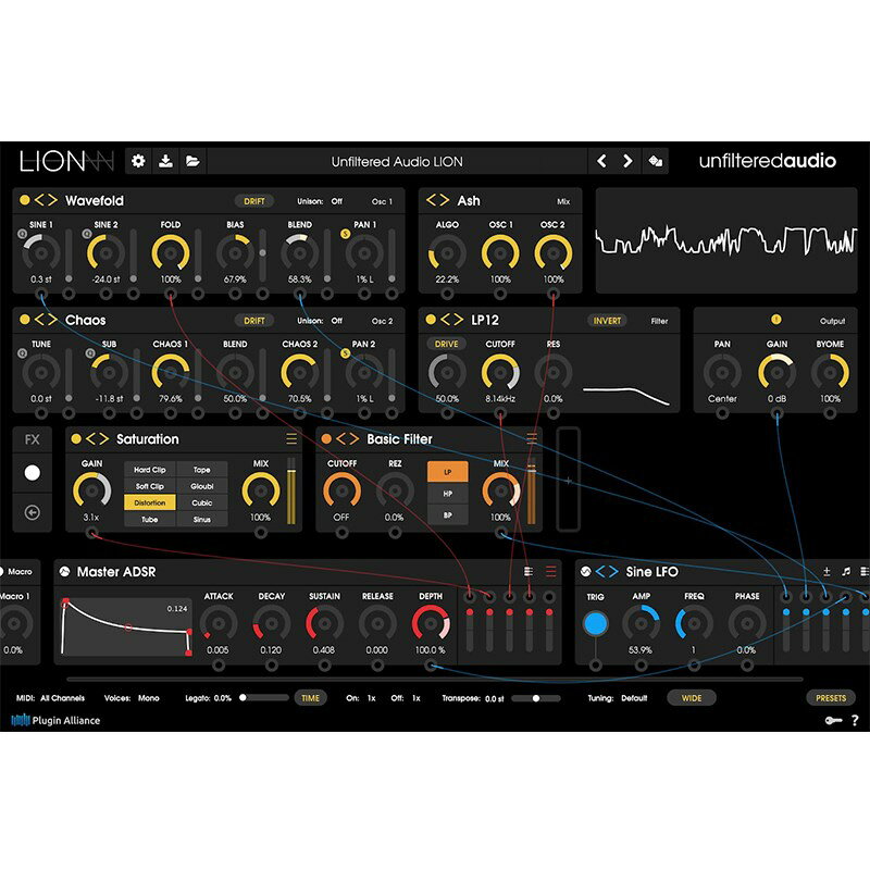 Plugin Alliance 【Made By Brainworx SALE】Unfiltered Audio LION(オンライン納品)(2時間以内に納品) ソフトウェア音源