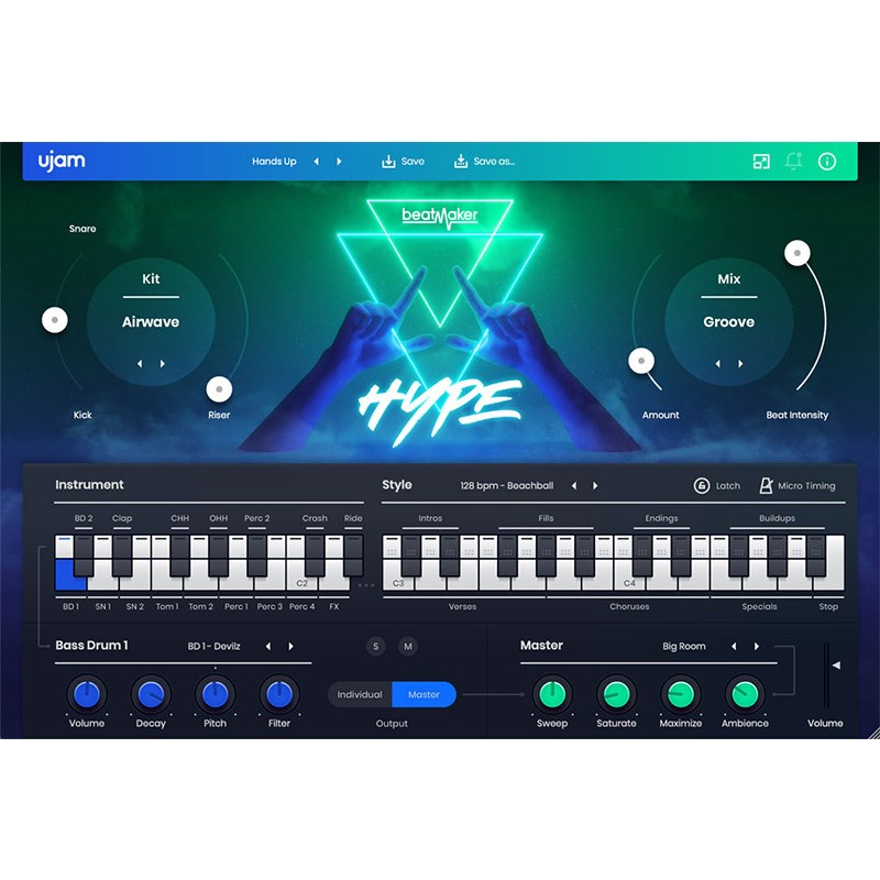 Beatmaker HYPE(オンライン納品)(代引不可) UJAM DTM ソフトウェア音源