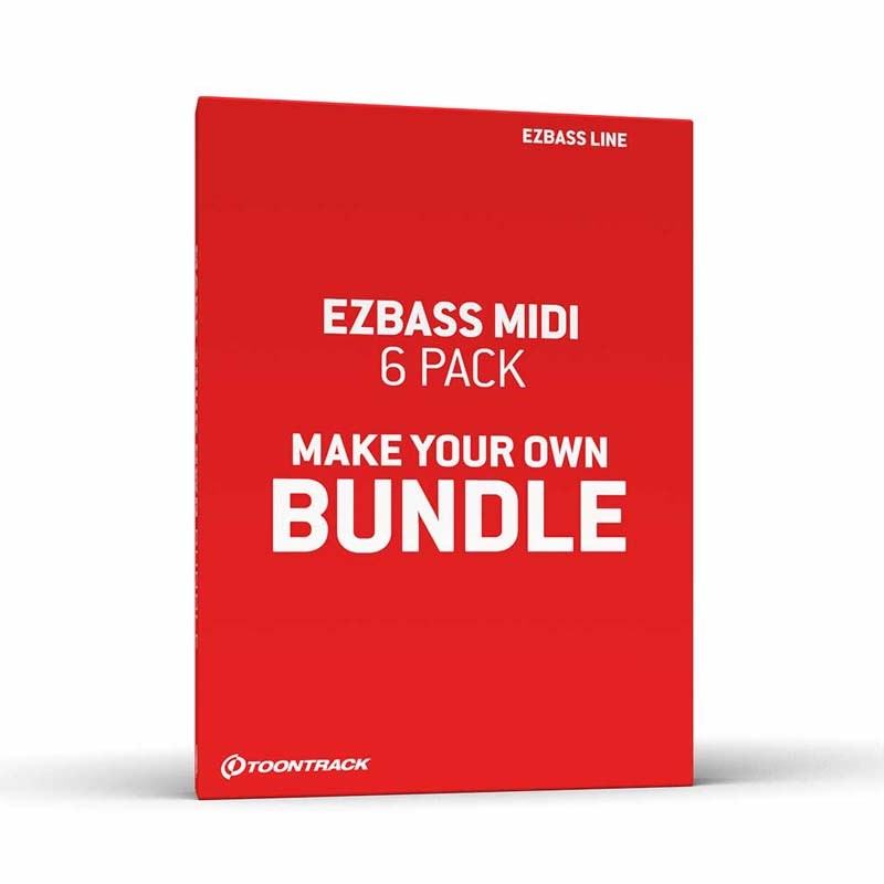 TOONTRACK EZBASS MIDI 6 PACK (トゥーントラック)(ベースミディ)(オンライン納品) プラグインソフト