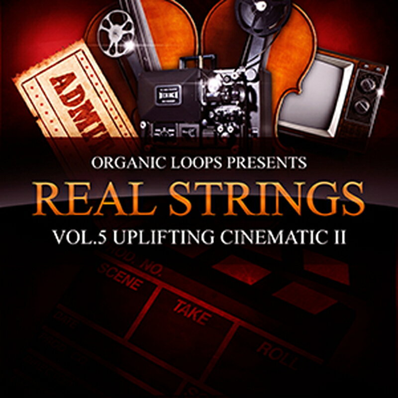 ORGANIC LOOPS REAL STRINGS V5 - UPLIFTING CINEMATIC STRINGS 2(オンライン納品)(2時間以内に納品) プラグインソフト