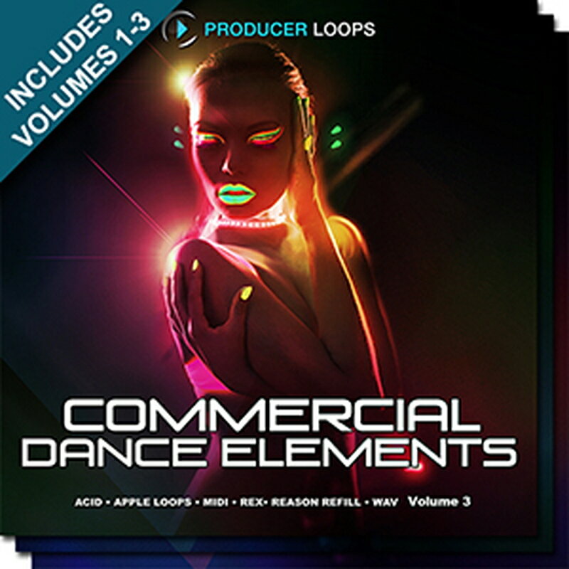 Rakuten - PRODUCER LOOPS COMMERCIAL DANCE ELEMENTS BUNDLE (VOLS 1-3)(オンライン納品)(2時間以内に納品) プラグインソフト