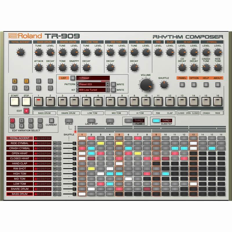 Roland TR-909 Software Rhythm Composer [Lifetime Key] (ローランド)(ソフトシンセ)(オンライン納品)(2時間以内に納品) ソフトウェア音源