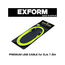 PREMIUM USB CABLE for DJs 1.5m yDJUSB-1.5M-YLWz EXFORM DJ@ DJANZT[