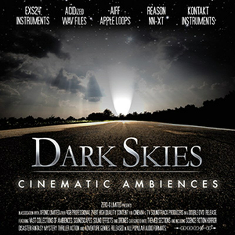 ZERO-G DARK SKIES - CINEMATIC AMBIENCES(オンライン納品)(2時間以内に納品) プラグインソフト